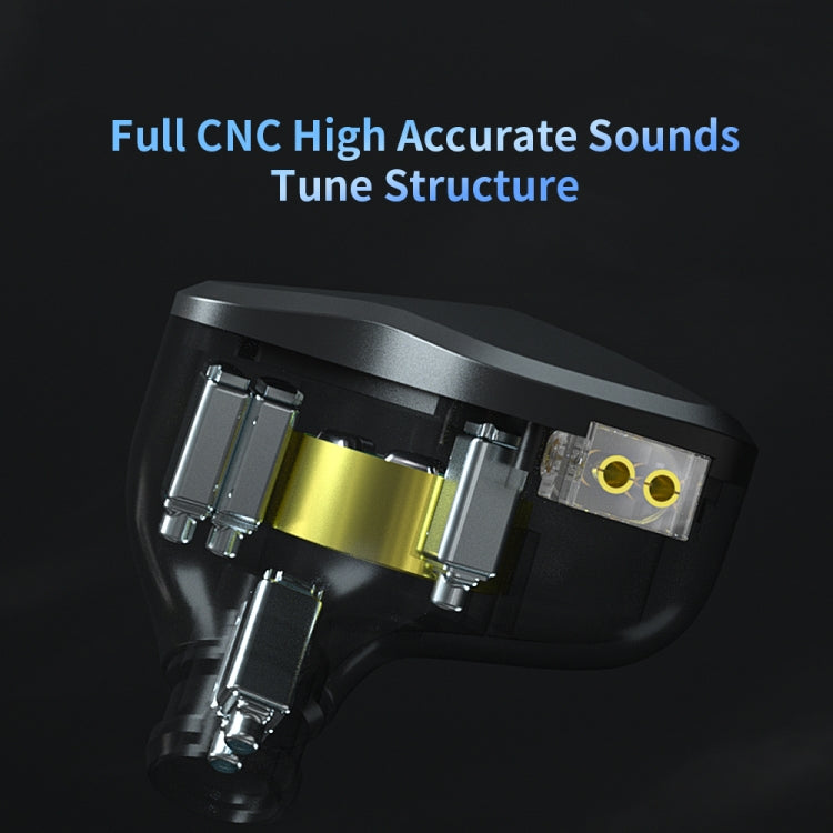 Écouteurs intra-auriculaires dynamiques filaires Hi-Fi CVJ-CSN à double circuit magnétique, avec ou sans micro